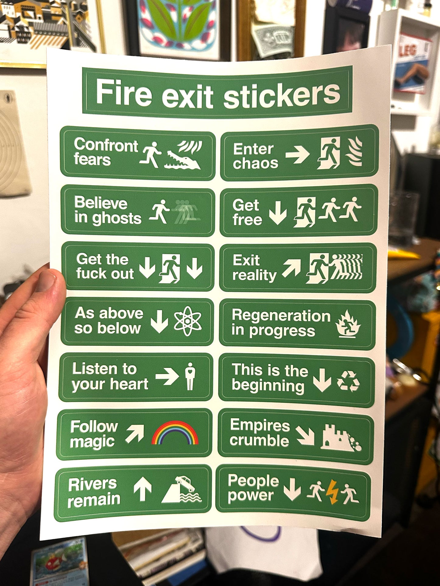 Fire Exit Stickers