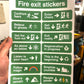 Fire Exit Stickers
