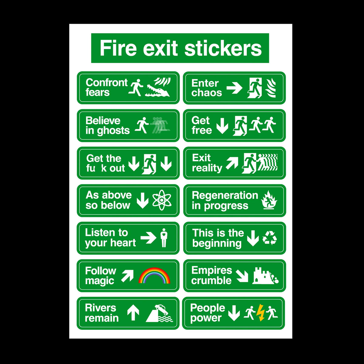 Fire Exit Stickers