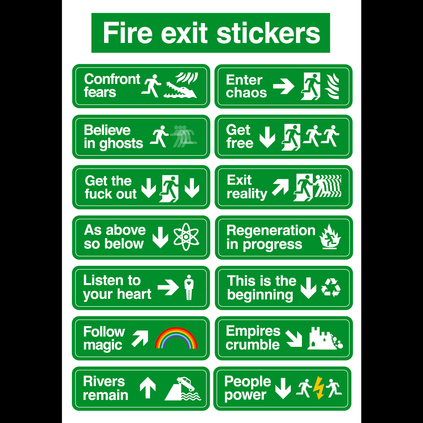 Fire Exit Stickers