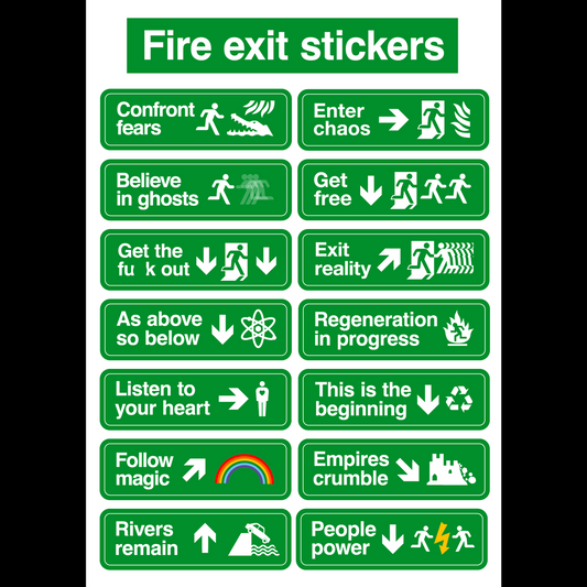 Fire Exit Stickers