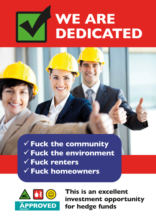 We Are Dedicated Print