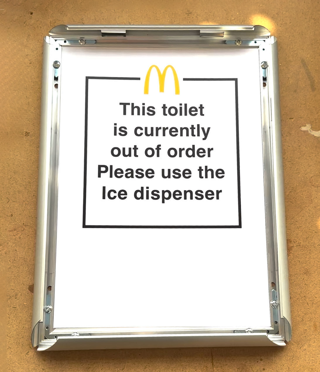 This toilet is currently out of order...